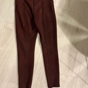 SPANX Women's Dark Brown burgundy  Skinny Pants size small petite